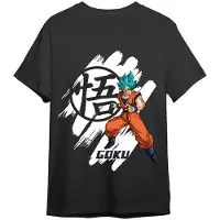 Toei Animation Dragon Ball Super Goku Super Saiyan Blaues T-Shirt fü r Erwachsene