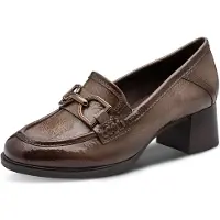 Jana Damen Trotteur mit Blockabsatz, Stone patent, 39
