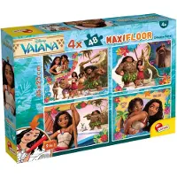 Liscianigiochi Lisciani - Disney Vaiana Puzzle Set - 4 x 48 Teile für Kinder ab 4 Jahren - Dopp