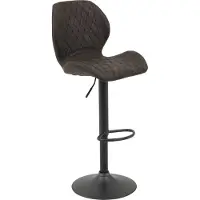 Hela Barhocker "Sonja", braun (vintage braun, microfaser), B:42cm H:96cm T:51cm, Microfaser, Hocker, Barhocker, 2 Stück