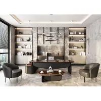 AEA Komplette Arbeitszimmer Garnitur Desigener Tisch Konsole Couchtisch