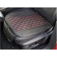 BREMER SITZBEZÜGE 1 Sitzauflage für Citroen C4 Cactus 1 in Schwarz/Rote Naht (OT402)