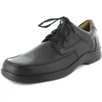 Jomos Schuhe Herren Halbschuhe Schnürschuhe Weite H Feetback 406202-44, Schuhgröße:45, Farbe:Schwarz