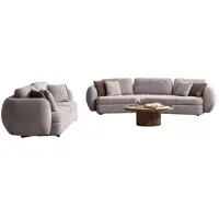 AEA Elegante Wohnzimmer Polstergarnitur Moderner 4-Sitzer Couchtisch