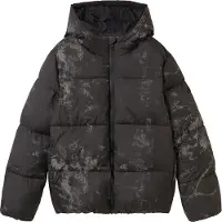 Tom Tailor Jungen Kinder Puffer Winterjacke mit Kapuze,36352 - Reflective Design