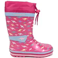 Kangaroos Mädchen K-rain Gummistiefel, Fandango Pink Kangaroo, 27 EU