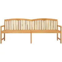 vidaXL Handgefertigte Rosenbank 228 x 60 x 90 cm Massivholz Teak Natur