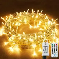 Dripio LED-Lichterkette 120 Lampen, 15 m, IP44/IP65, Fernbedienung, warmweiß