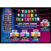 OEM LED-Licht-String mit Namen 'Willkommen', 2xAA-Batterien nötig