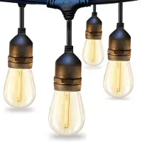 OEM Lichtsnoer für außen S14 1W 15 m 15 LED warmweiß