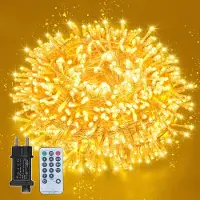 Dripio LED-Lichterkette 12 m, 100 warmweiße LEDs, mit Fernbedienung & Timer