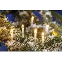 EGB LED-Mini-Lichterkette transparent 96 warmweiß 96 LEDs Weihnachtsbeleuchtung