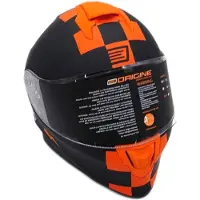 Origine Integralhelm Motorradhelm Belüftung E Contest MATT ORANGE Black M
