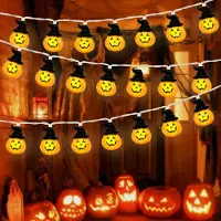 Dripio Halloween-Lichterkette 3 m, 20 LEDs, warmweiß, wasserdicht
