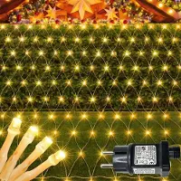 Dripio LED-Lichtnetz 1,5x1,5 m, 100 LEDs, erweiterbar, Timer, 9 Modi, warmweiß