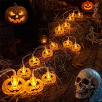 Dripio LED-Pumpen-Lichterkette, 20 LEDs, 3 m, Warmweiß, Halloween