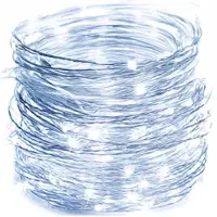Dripio LED-Lichterkette mit Kupferdraht, 5 m, kaltweiß, batteriebetrieben
