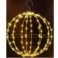 OEM Hängende Lichtkugel 33 cm, warmweiß, 1 Stück, batteriebetrieben