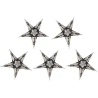 Dripio Papier-Ministern für Lichterkette, 20 cm, faltbar, 5 Stück