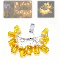 Dripio Lichterkette 2 m, 10 LEDs, Bierkrug-Motiv, batteriebetrieben
