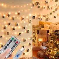 Dripio Lichterkette mit 100 LEDs, 10 m, Kupferdraht, Fernbedienung, warmweiß