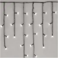 Dripio Eisregen-Lichtkette 2,5 m, 100 LEDs, kaltweiß, IP44, Erweiterung C