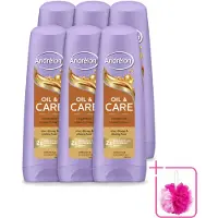 Unilever 6 x Andrélon Oil & Care Conditioner für trockenes und krauses Haar 200 ml - Sparpackung - 6 Stücke