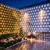 Dripio LED-Lichtnetz 3x2 m, 200 LEDs, warmweiß/kaltweiß, IP65