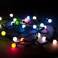 OEM Lichterkette Kirschen 20 LEDs 2,3 m batteriebetrieben RGB
