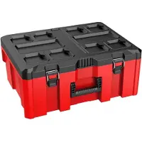 OEM Aufbewahrungsboxen, stapelbares Design, rutschfeste Eigenschaften, Rot-a, 41*33*19cm