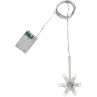 SURIGHT Lichterkette Star - Kunststoff - Transparent