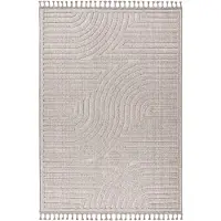 Kayoom Teppich "Reef 225" rechteckig 9 mm Höhe Kurzflor, Struktur, mit Fransen, Wohnzimmer
