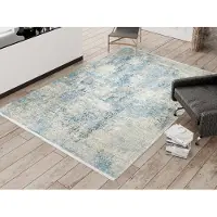 Oci Die Teppichmarke Teppich "BESTELLER CAVA, auch als Läufer und in Rund" rechteckig 8 mm Höhe Glanz Viskose, mit Fransen, Hoch Tief Struktur, Vintage, Wohnzimmer