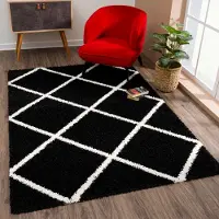 Sanat Hochflor-Teppich "Madrid 1, auch in Rund erhältlich" rechteckig 30 mm Höhe Wohnzimmer, Langflor, Shaggy Teppich