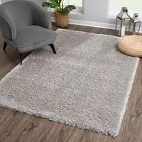 Sanat Hochflor-Teppich "Porto, auch als Läufer und in Rund erhältlich" rechteckig 45 mm Höhe Wohnzimmer, Langflor, Shaggy,weich