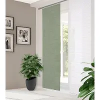 HOME in green Schiebegardine "ESTRA" Paneelwagen 1 Stk. tlg. Digitaldruck, Bambus, recycelt
