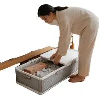 OEM Aufbewahrungsbox, faltbar, Abmessungen 101*51,5*24cm, vielseitige Aufbewahrung, Montage erforderlich, langlebiges PP-Material