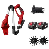 OEM Elektrischer Kultivator, bürstenloser Motor, kompaktes Design, 2Batterie 1EU Ladegerät, 220V-240V EU Stecker Typ C
