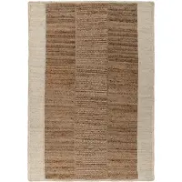 Kayoom Teppich "Cozy Bliss 470 Juteteppich" rechteckig 8 mm Höhe Kurzflor, Handgeknotet, Modernes Muster, Jute, Wohnzimmer