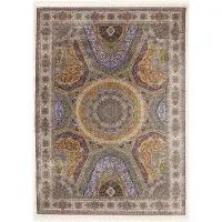 Oci Die Teppichmarke Teppich "SILK LINE SHAH ABBAS" rechteckig 5 mm Höhe Kurzflor,Seide, hochwertig, Wohnzimmer