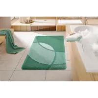 Kleine wolke Badematte "Kent, Badvorleger, Badezimmer Teppich" Höhe 20 mm rutschhemmend beschichtet fußbodenheizungsgeeignet Badteppich, modernes Design, Hoch-Tief Effekt
