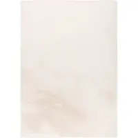 Kayoom Hochflor-Teppich "Emperor 525", beige (elfenbein), B:80cm H:23mm L:150cm, Polyester, Teppiche, Hochflor-Teppich, weicher Hochflor, Fell Haptik, Wohnzimmer
