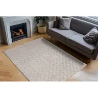 Obsession Teppich "Diamond Cut 800", grau, B:80cm H:30mm L:150cm, Polyester, Teppiche, Teppich, Uni Farben, Hoch-Tief Effekt, weich & kuschelig, auch in rund