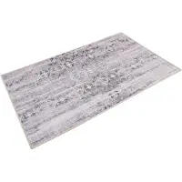 Wecon Home Badematte "Sydney", bunt (grau, silberfarben), H:6mm, Polyester, Badematten, Badematte, Vintage Orient Stil, Badezimmerteppich, waschbar