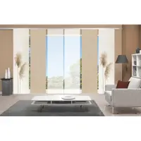 Vision S Schiebegardine "IRLOS 6er SET" Paneelwagen 6 Stk. tlg. Schiebevorhang Digidruck 6er Set IRLOS