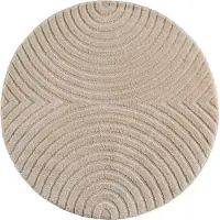 Ayyildiz Teppiche Teppich "ART 1122, auch als Läufer und in Rund erhältlich" rund 8 mm Höhe Boho Design, 3D Optik, Struktur Hoch Tief, skandinavisch, Wohnzimmer