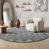 Sanat Teppich "Boho 8200, auch als Läufer und in Rund" rund 10 mm Höhe Kurzflor, robust, Boho, Scandic, für Fussbodenheizung geeignet