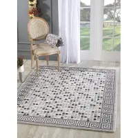 Sanat Teppich "Harmony 3207, auch als Läufer" rechteckig 12 mm Höhe Wohnzimmer, Kurzflor, modern, Karo, Schlafzimmer