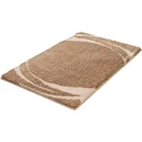 Kleine wolke Badematte "Mystic", Badvorleger, Badezimmer Teppich" Höhe 25 mm rutschhemmend beschichtet fußbodenheizungsgeeignet Badteppich, modernes Design, Hoch-Tief Effekt, rechteckig & rund