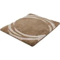 Kleine wolke Badematte "Mystic", Badvorleger, Badezimmer Teppich" Höhe 25 mm rutschhemmend beschichtet fußbodenheizungsgeeignet Badteppich, modernes Design, Hoch-Tief Effekt, rechteckig & rund